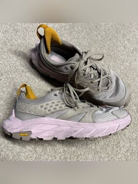 Hoka Anacapa Breeze Low Dune Pink Hiking Shoes Womens 7 1127921OTPW Trail Vibram